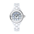 Blanc avec des accents de ton or rose Montres Virginia Retro Ceramic